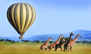 Hot air balloon safaris in Tanzania