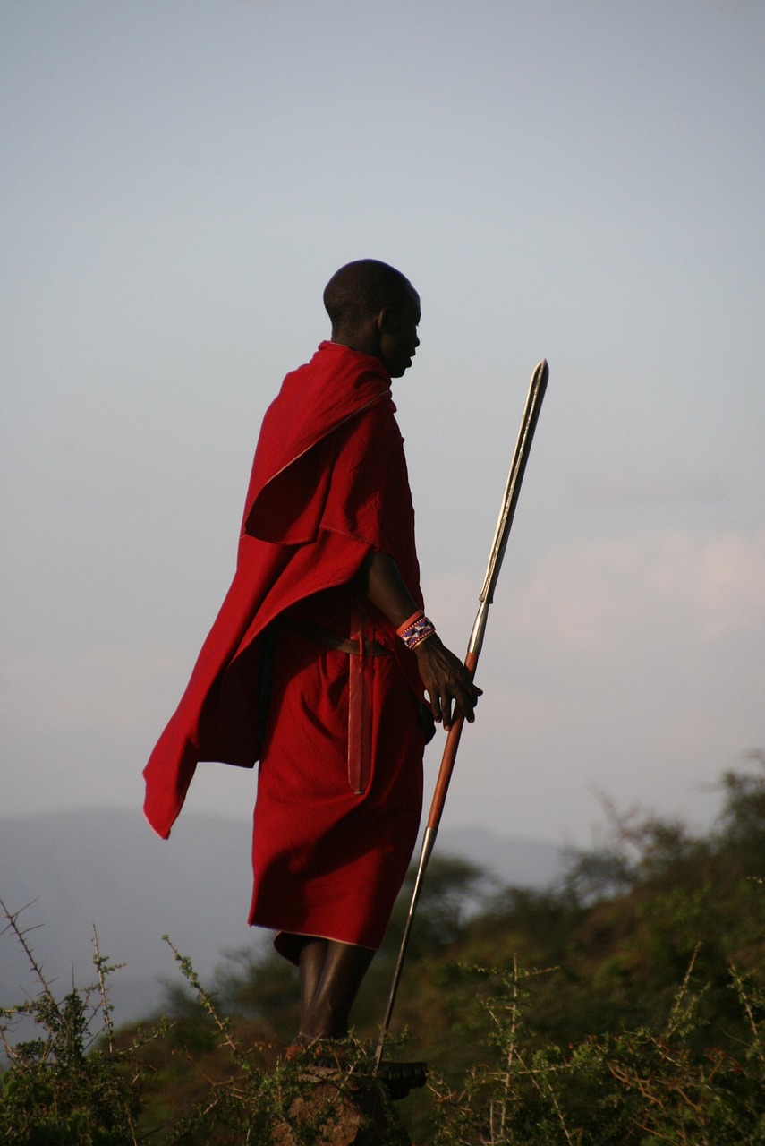 A Maasai warrior in Kenya