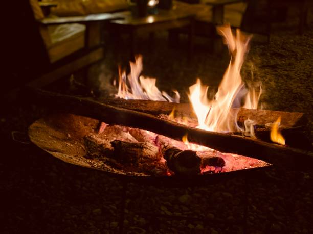 A campfire in Uganda